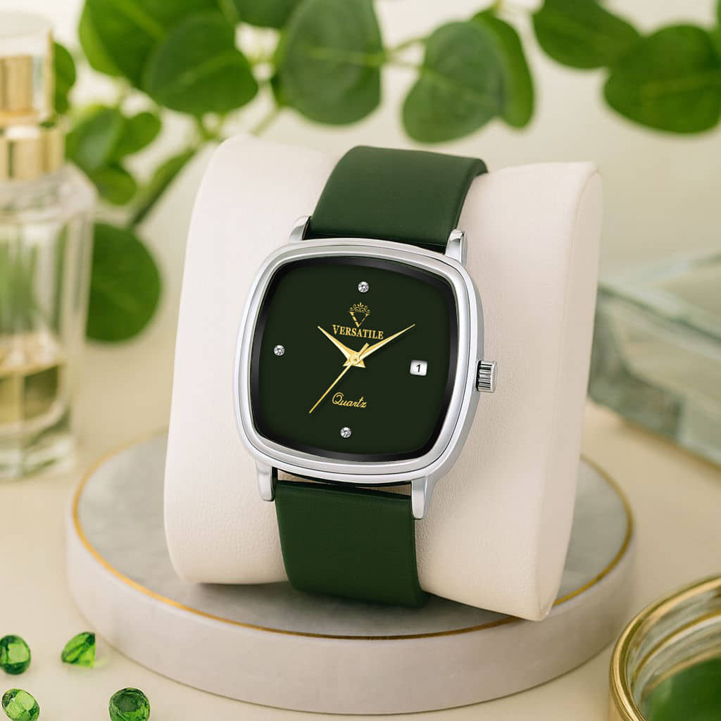 Versatile Green Silicon Analog Men's Watch