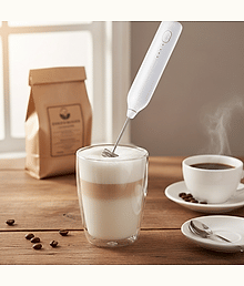 BAWALY White MIlk Frother 100 Hand Blender Electric Whisker
