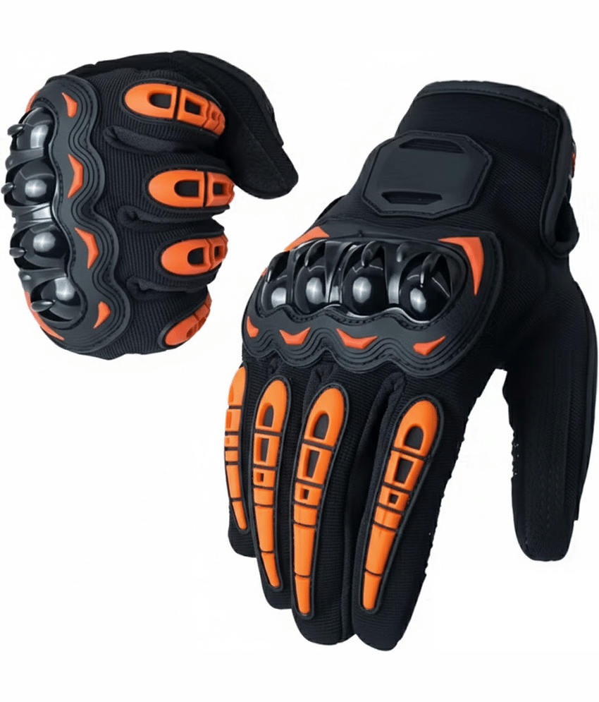 AKSMIT Orange Polyester Men's UV Protection Gloves ( Pack of 1 ) - Jewellery Sets | Buy online on ZillyBuy