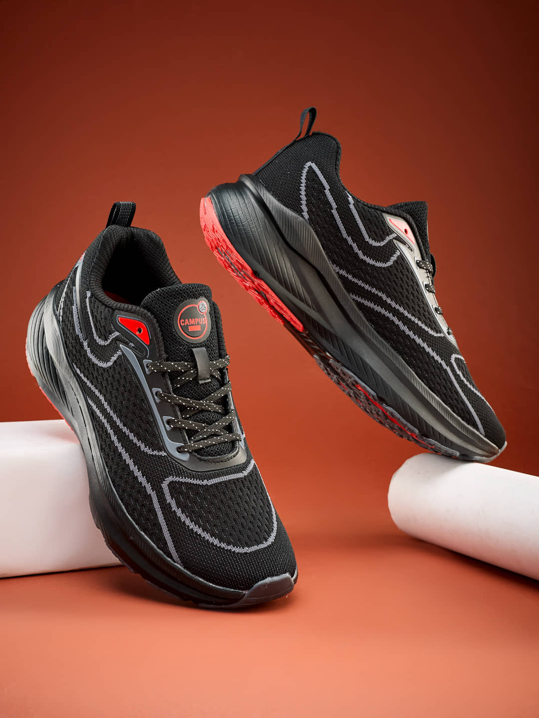 Campus KRIVO Black Men's Sports Running Shoes - Sports Shoes | Buy online on ZillyBuy