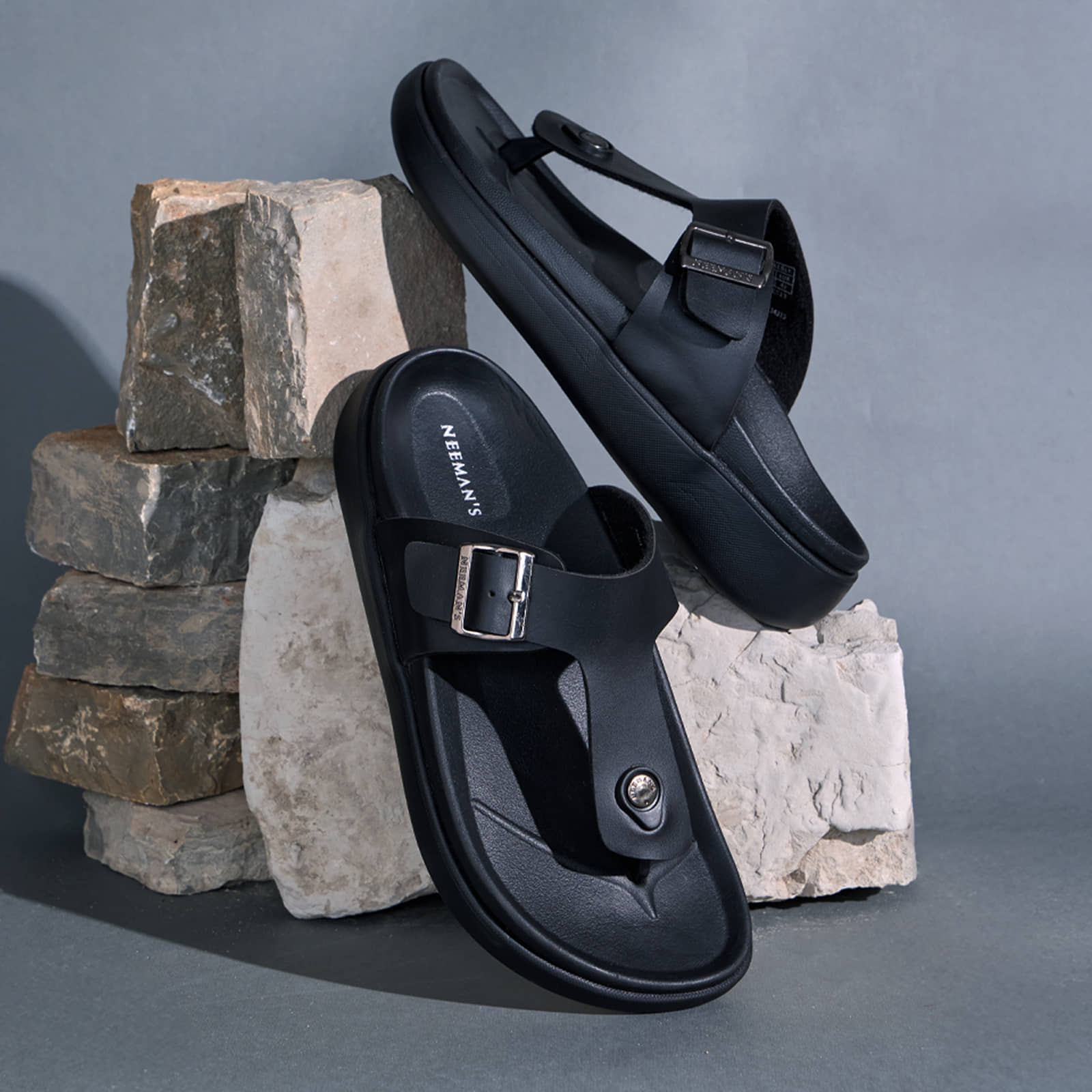 Neemans - Black Men's Sandals