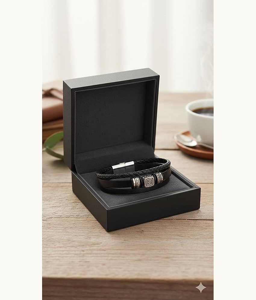 Abrexo Black Bracelet ( Pack of 1 ) - Bangles & Bracelets | Buy online on ZillyBuy