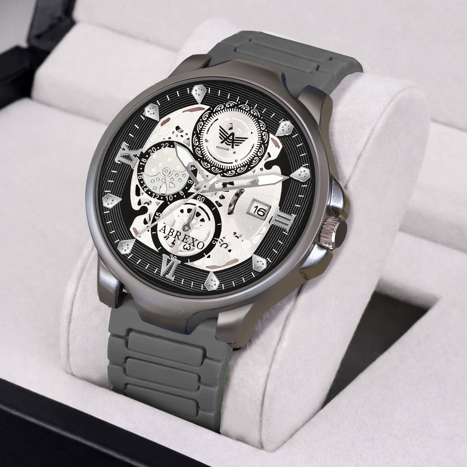 Abrexo Dark Grey Silicon Analog Men's Watch