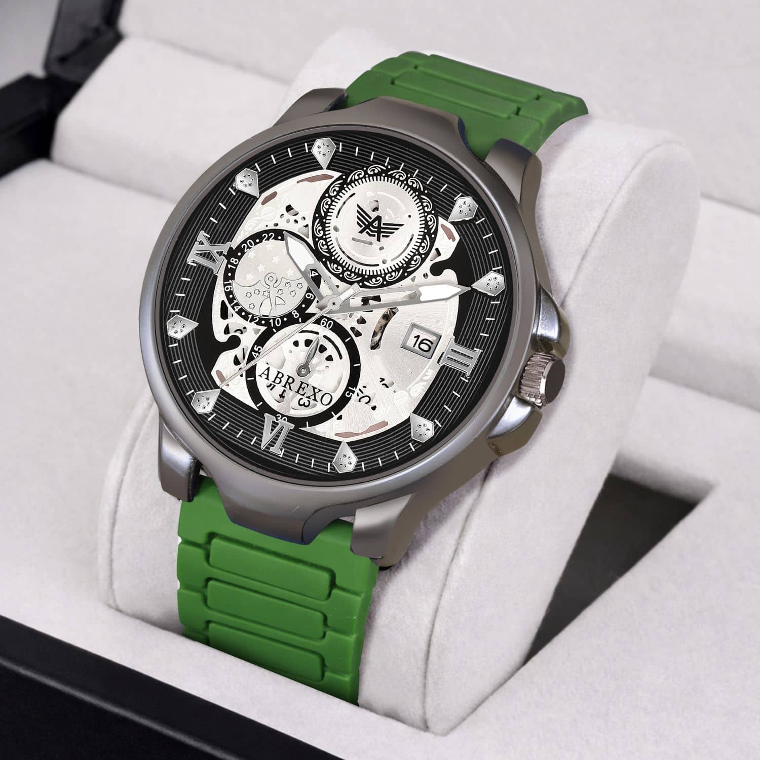 Abrexo Green Silicon Analog Men's Watch