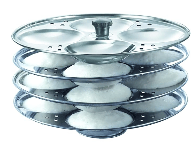 Blooms Event 4 Plate Idli Stand Non Stick Stainless Steel Idli Mould - Cookware | Buy online on ZillyBuy