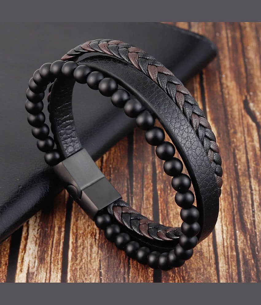 FASHION FRILL Black Bracelet ( Pack of 1 ) - Bangles & Bracelets | Buy online on ZillyBuy