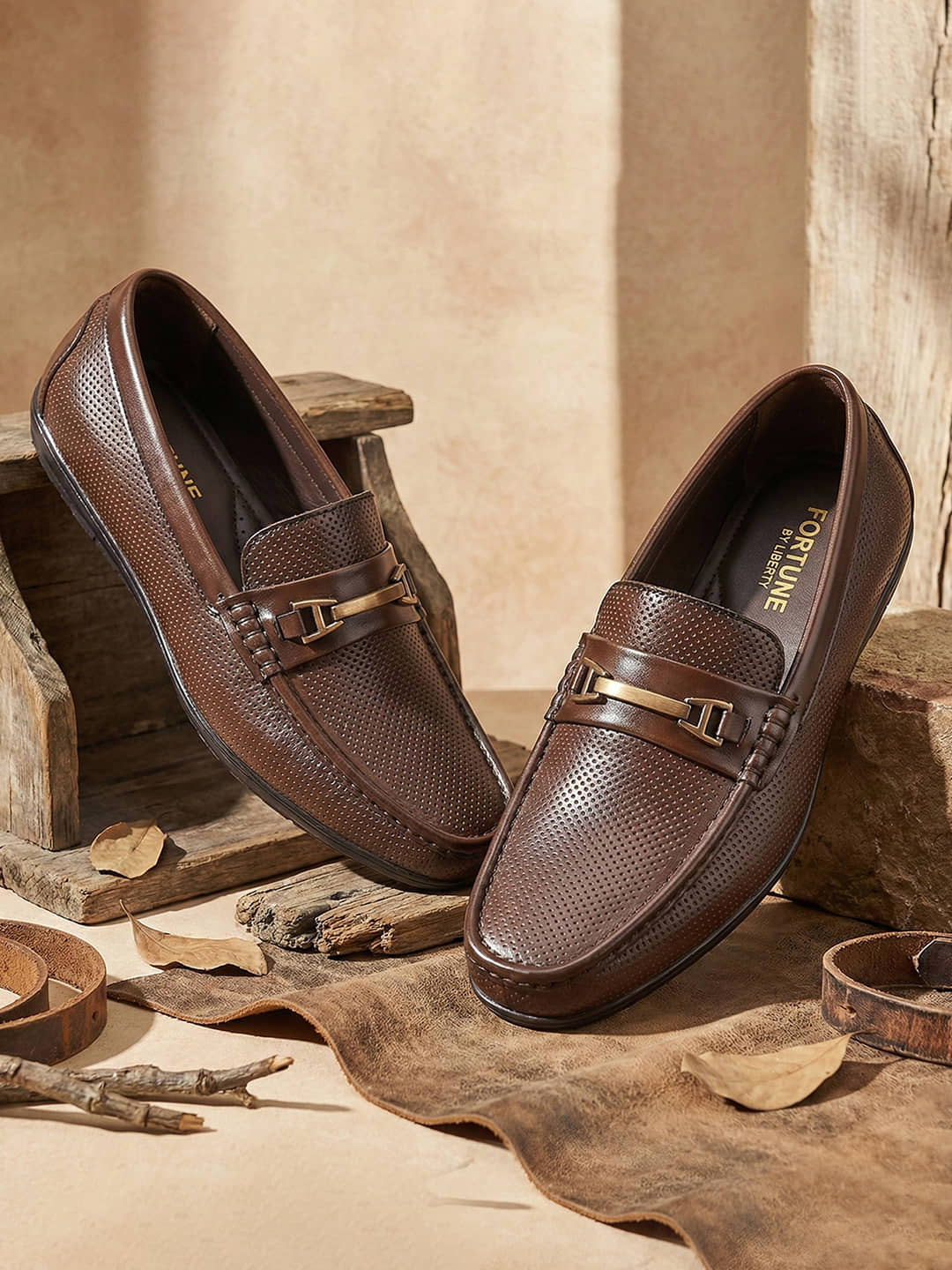 Liberty Brown Men's Slip on Shoes - Formal Shoes | Buy online on ZillyBuy