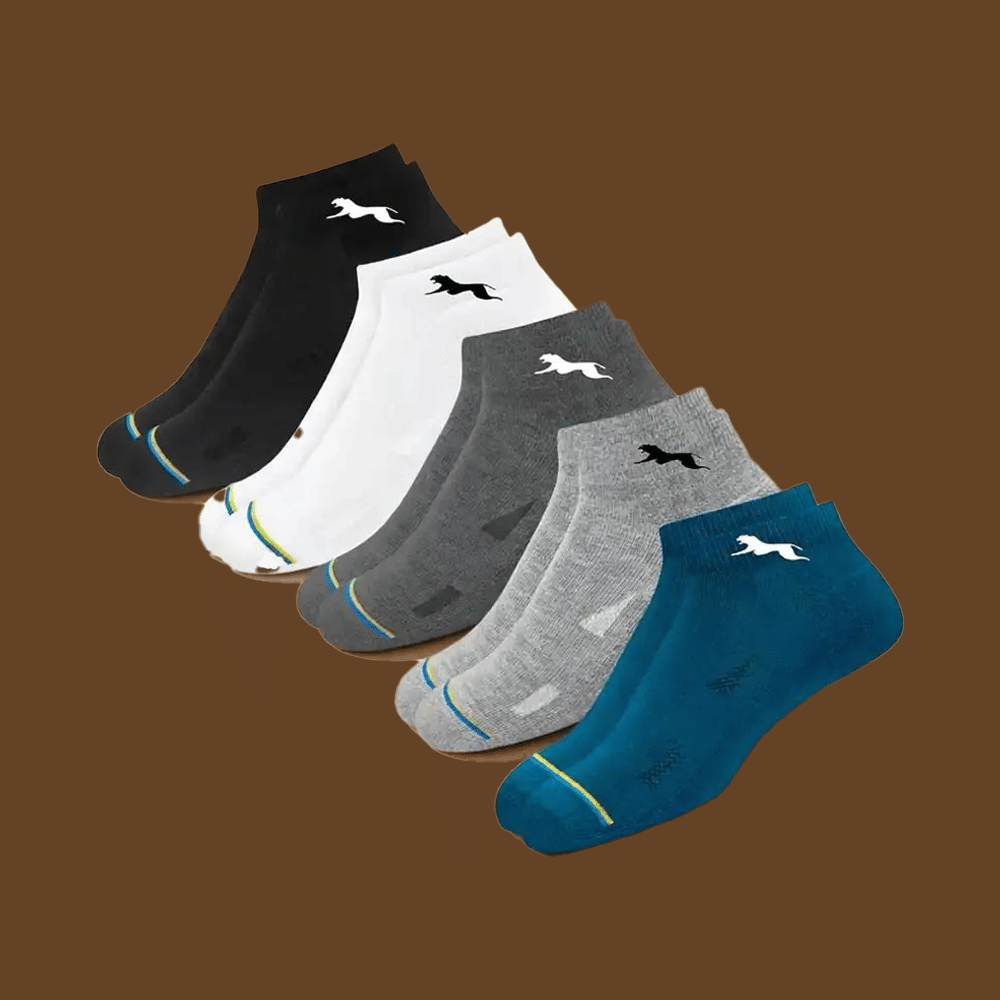 VAMEAR EXCLUSIVE Pack of 5 Men's Cotton Ankle Length Socks ( Multicolor ) - Socks | Buy online on ZillyBuy