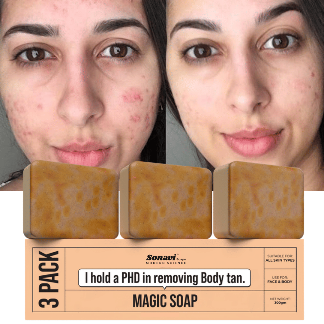 Sonavi Skin Whitening GHARSOAP Soap for All Skin Type ( Pack of 3 )