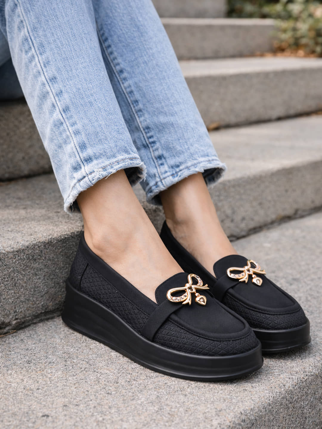 Stylestry Black Women's Loafers - Casual Shoes | Buy online on ZillyBuy