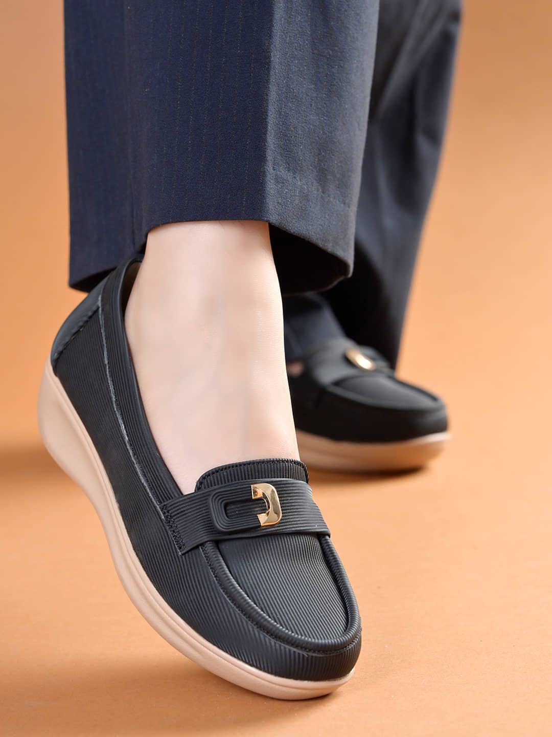 Stylestry Black Women's Loafers - Casual Shoes | Buy online on ZillyBuy