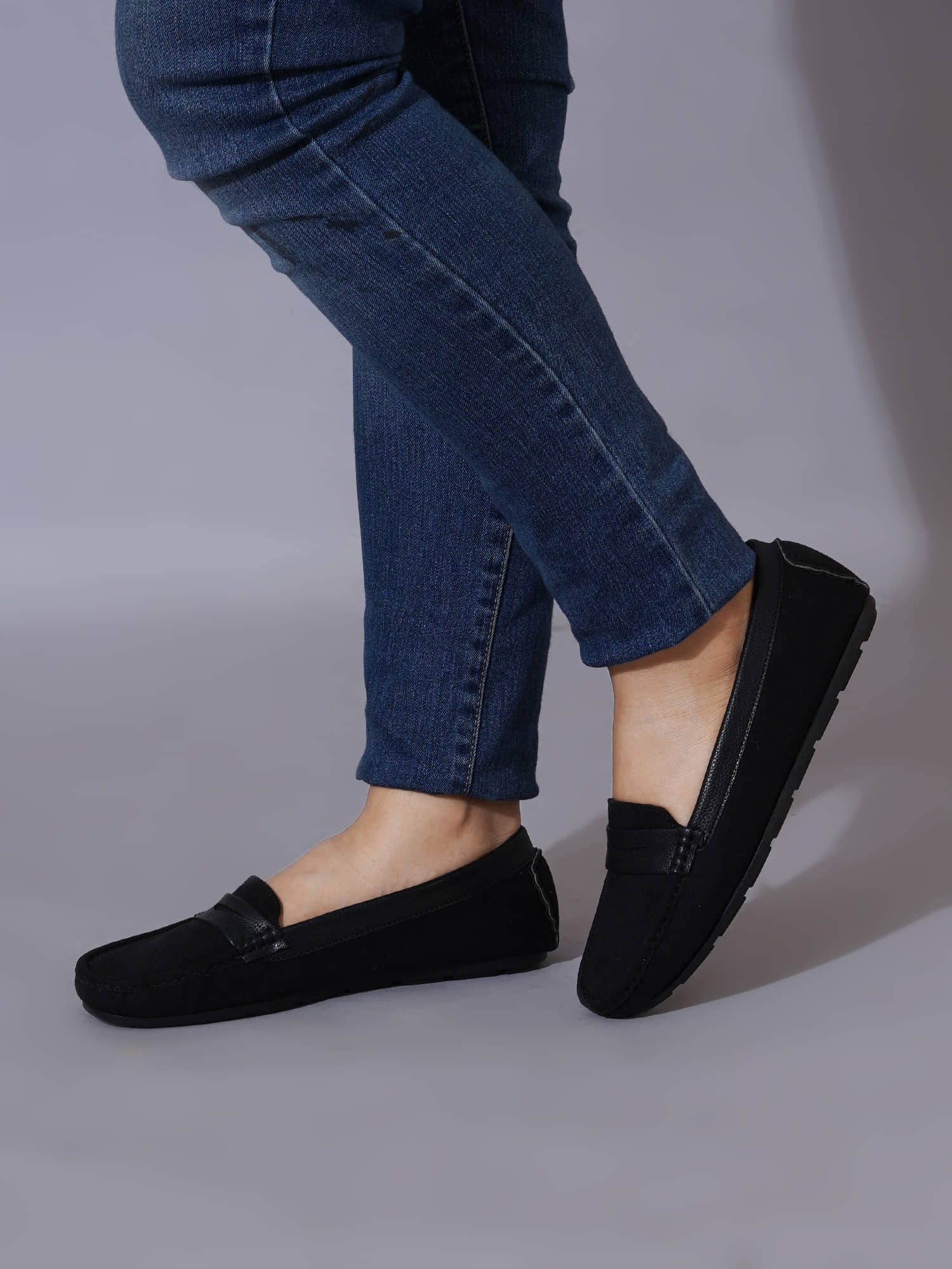Stylestry Black Women's Loafers - Casual Shoes | Buy online on ZillyBuy
