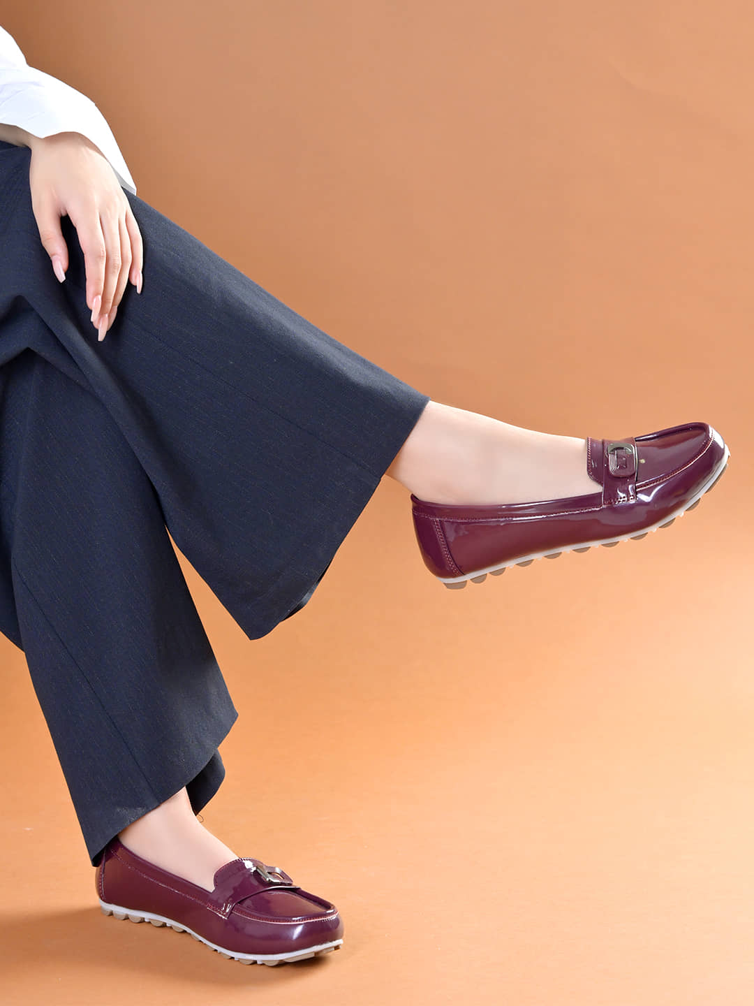 Stylestry Red Women's Loafers - Casual Shoes | Buy online on ZillyBuy