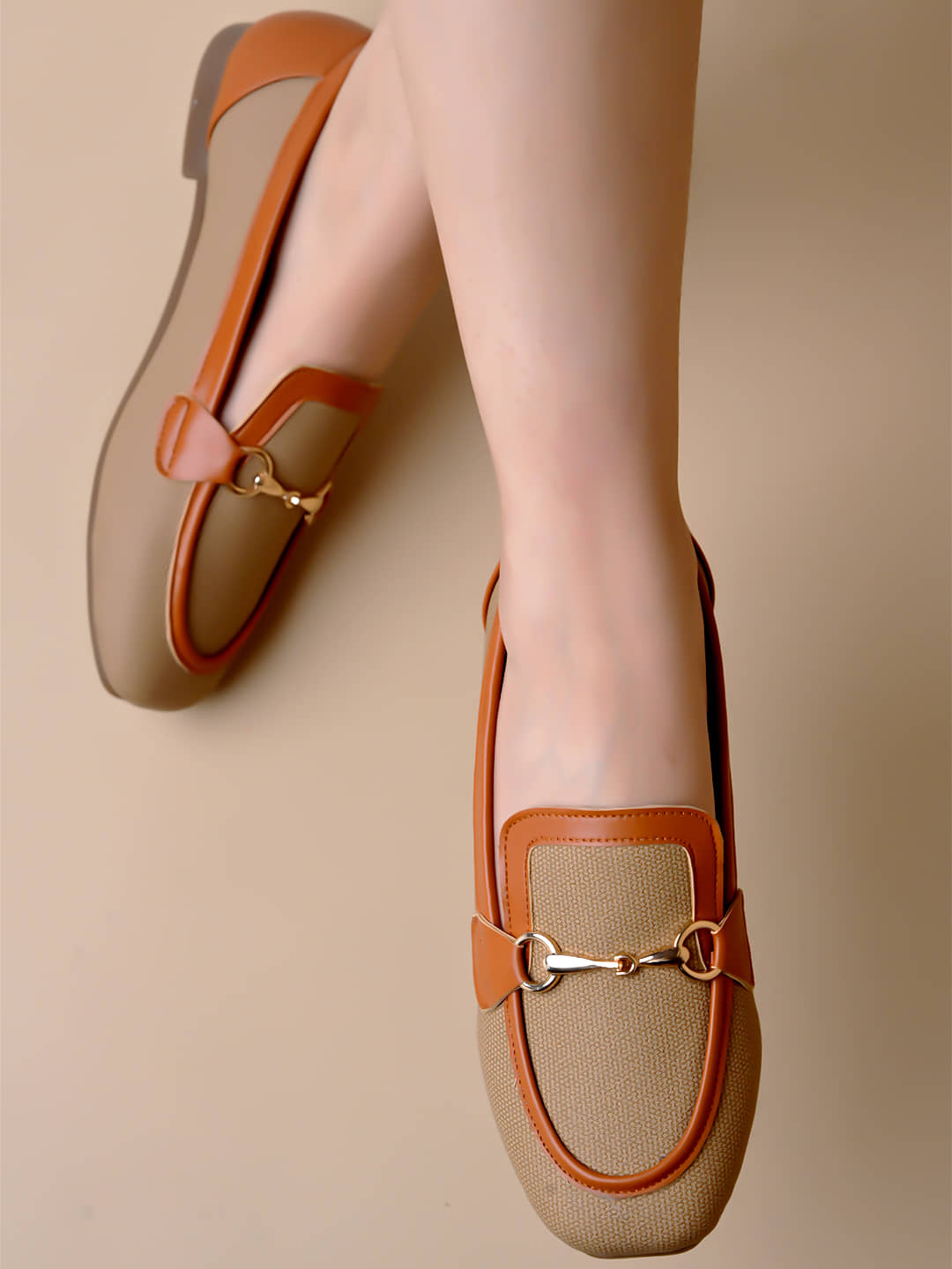 Stylestry Cream Women's Loafers - Casual Shoes | Buy online on ZillyBuy