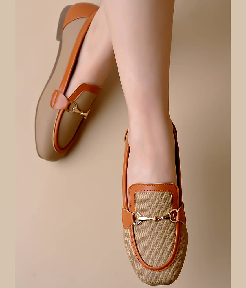 Stylestry Cream Women's Loafers - Casual Shoes | Buy online on ZillyBuy