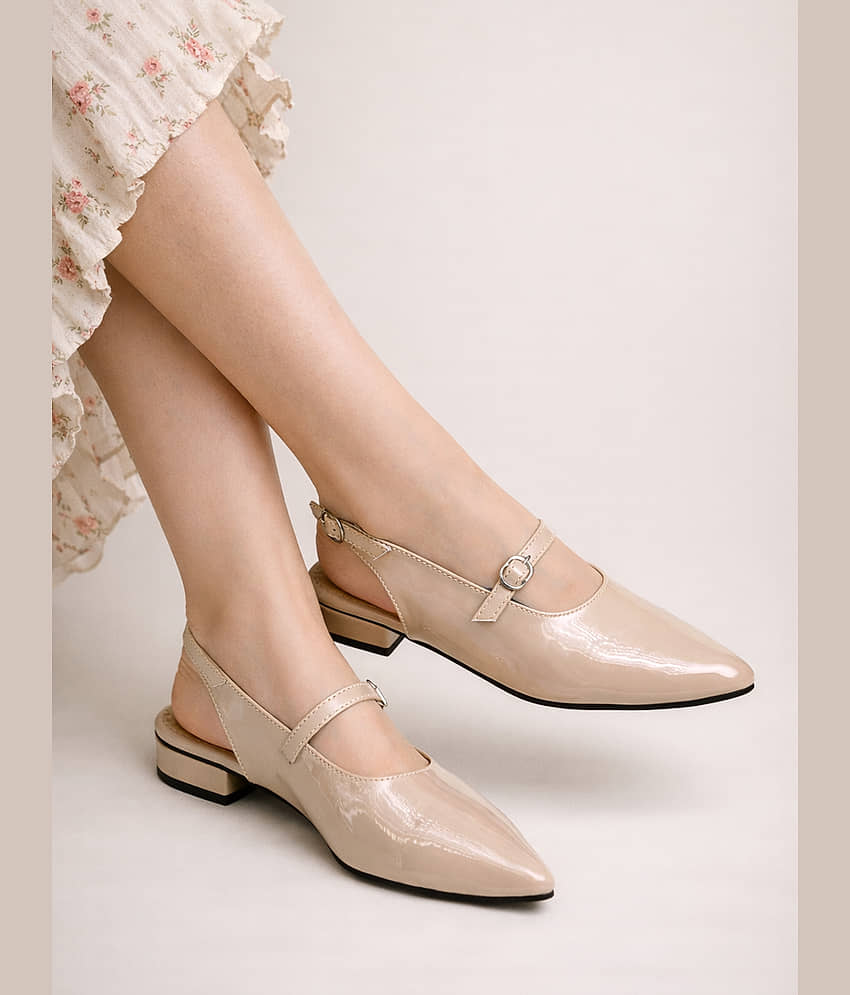 Stylestry Beige Women's Casual Ballerinas - Casual Shoes | Buy online on ZillyBuy