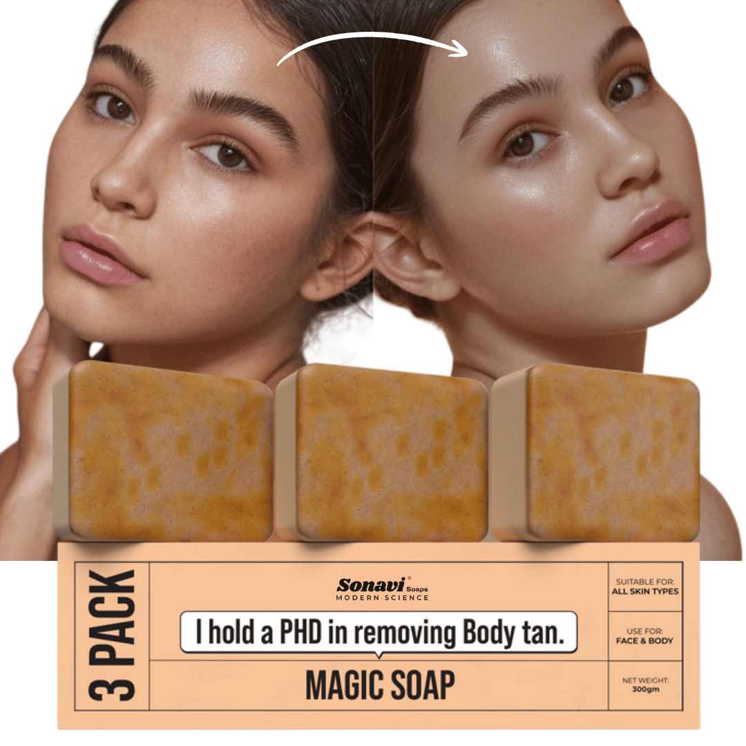Sonavi Skin Whitening GHARSOAP Soap for Dry Skin ( Pack of 3 )