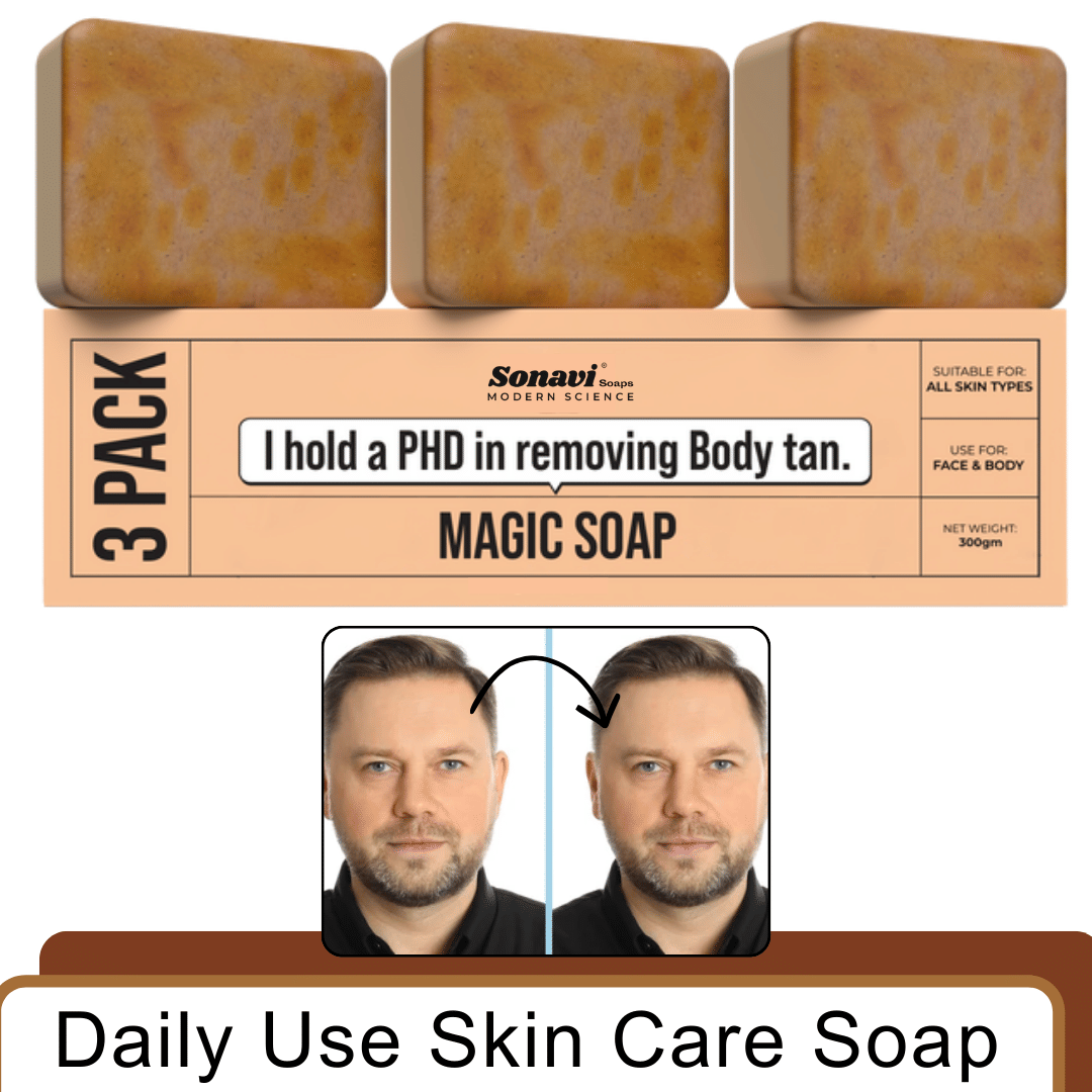 Sonavi Skin Whitening GHARSOAP Soap for Sensitive Skin ( Pack of 3 )
