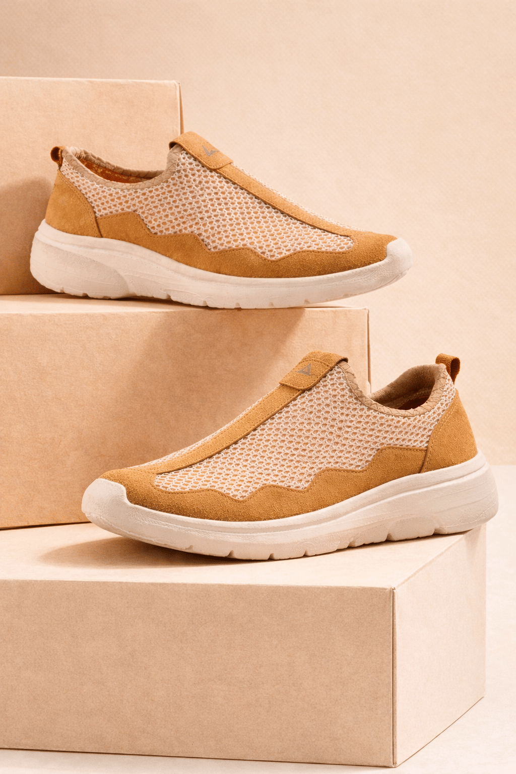 Clymb Beige Men's Sports Running Shoes - Sports Shoes | Buy online on ZillyBuy