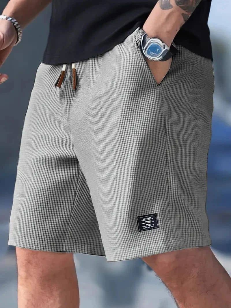 FABRIPPLE Dark Grey Cotton Blend Men's Shorts ( Pack of 1 ) - Shorts | Buy online on ZillyBuy