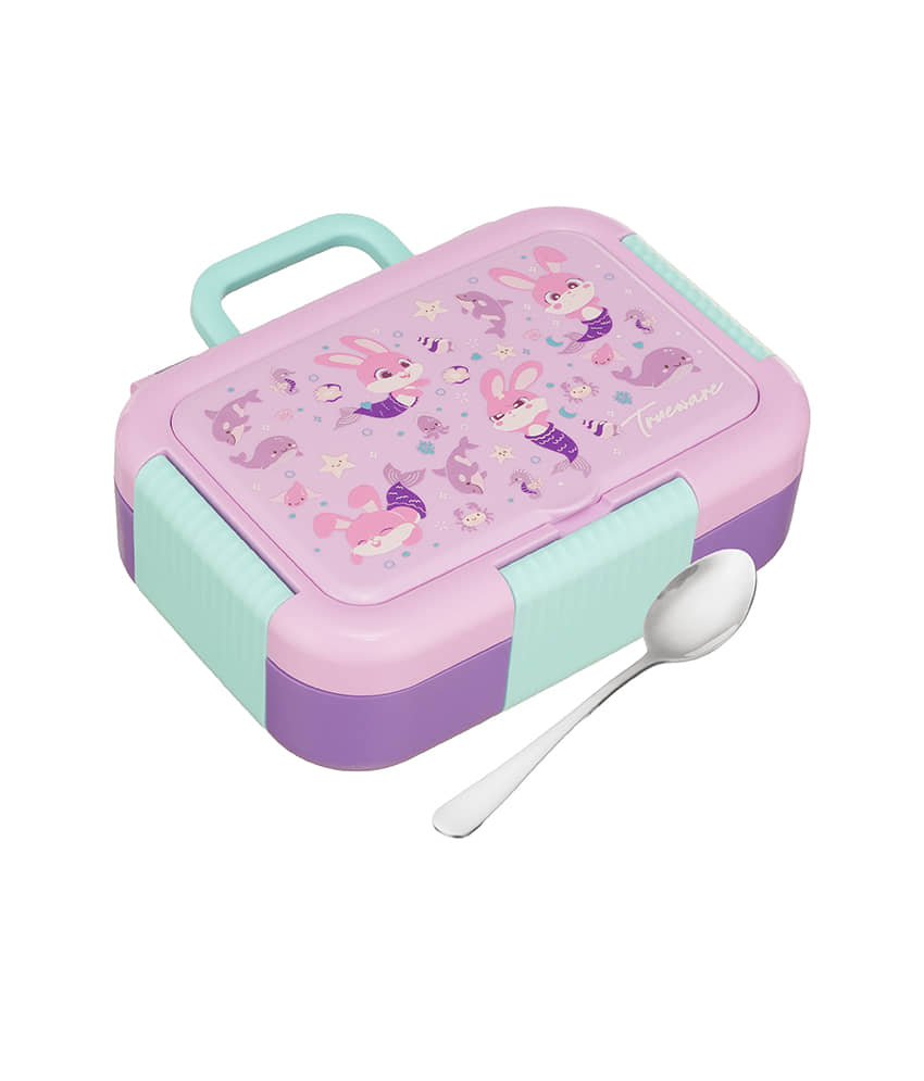 Trueware GALAXY 3 OUTER PLASTIC Stainless Steel Lunch Box 3 - Container ( Pack of 1 )