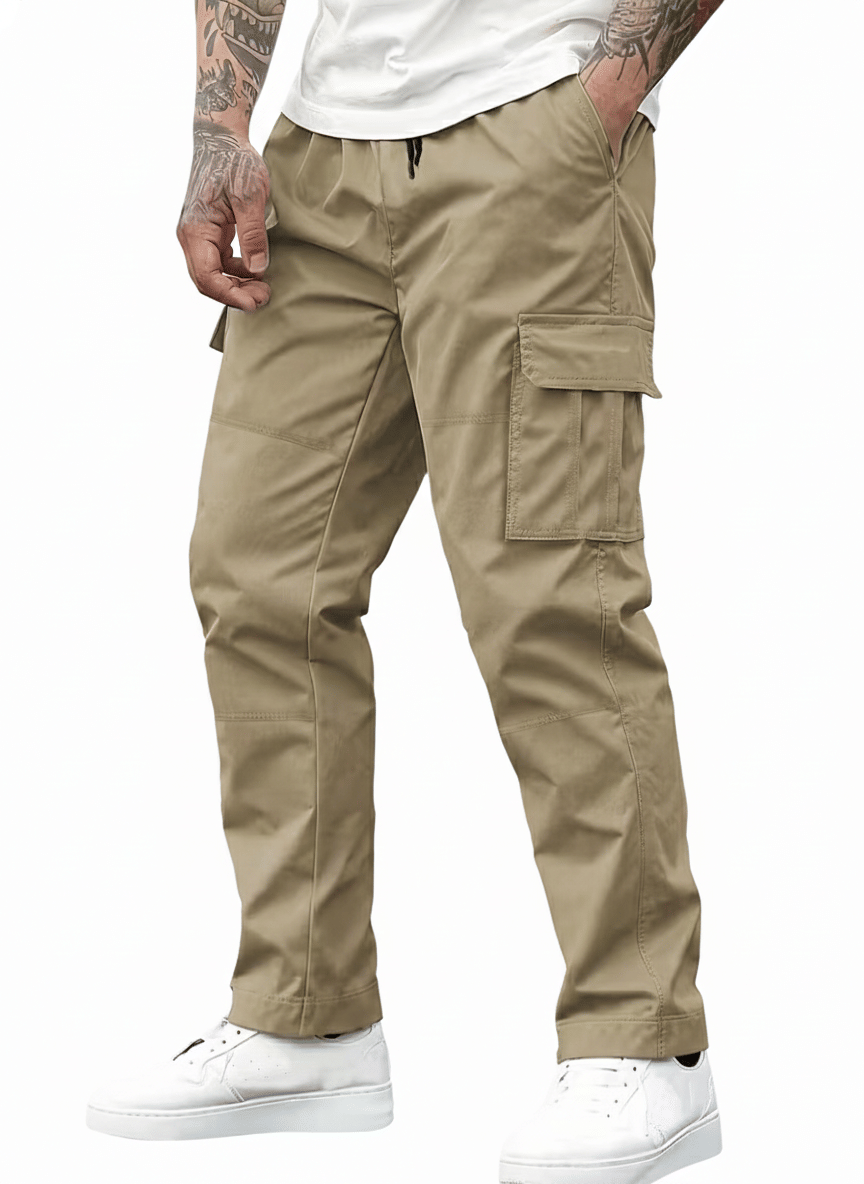 Shelony Khaki Cotton Men's Joggers ( Pack of 1 ) - Track Pants | Buy online on ZillyBuy
