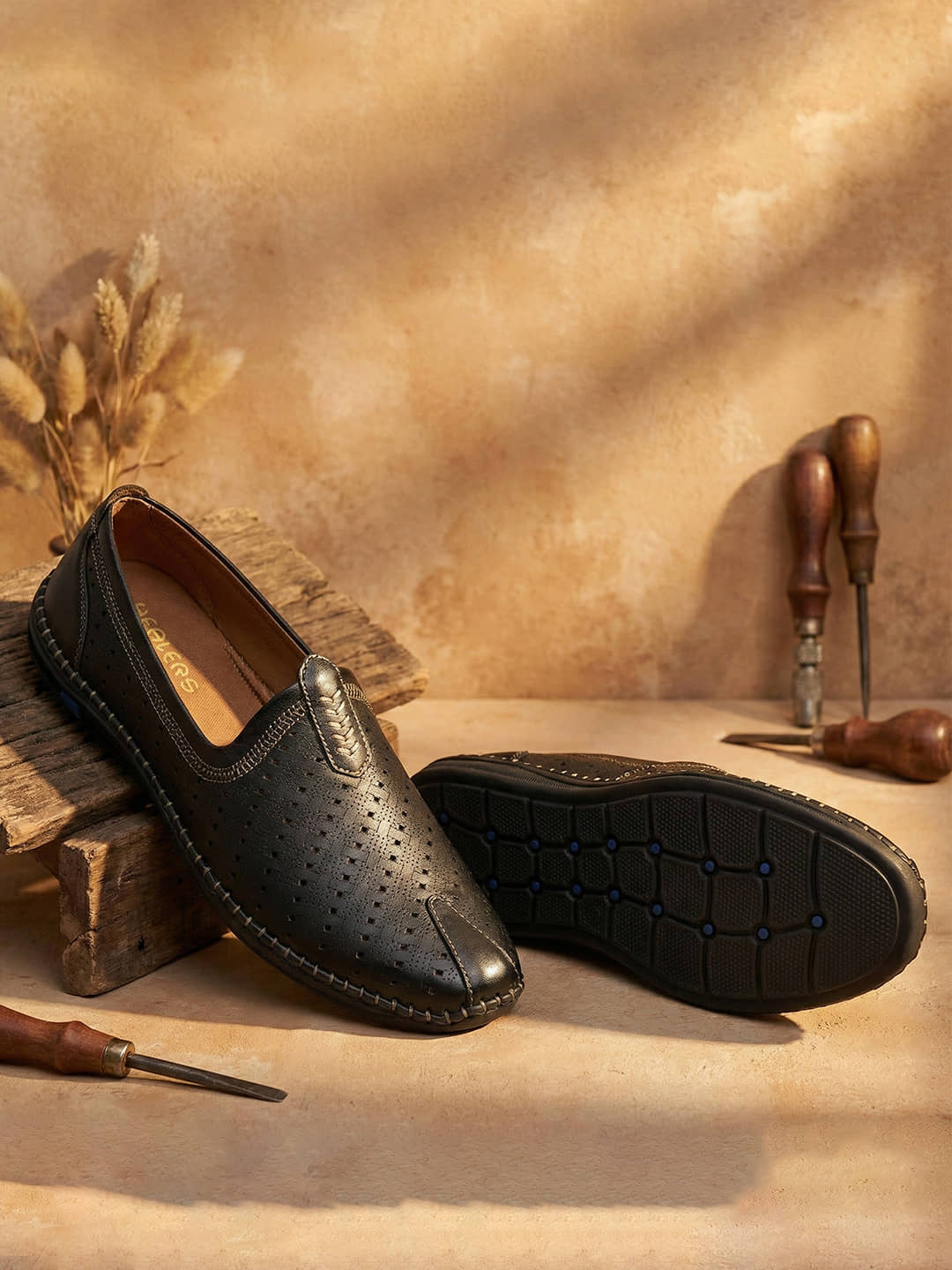 Liberty Black Men's Slip on Shoes - Formal Shoes | Buy online on ZillyBuy