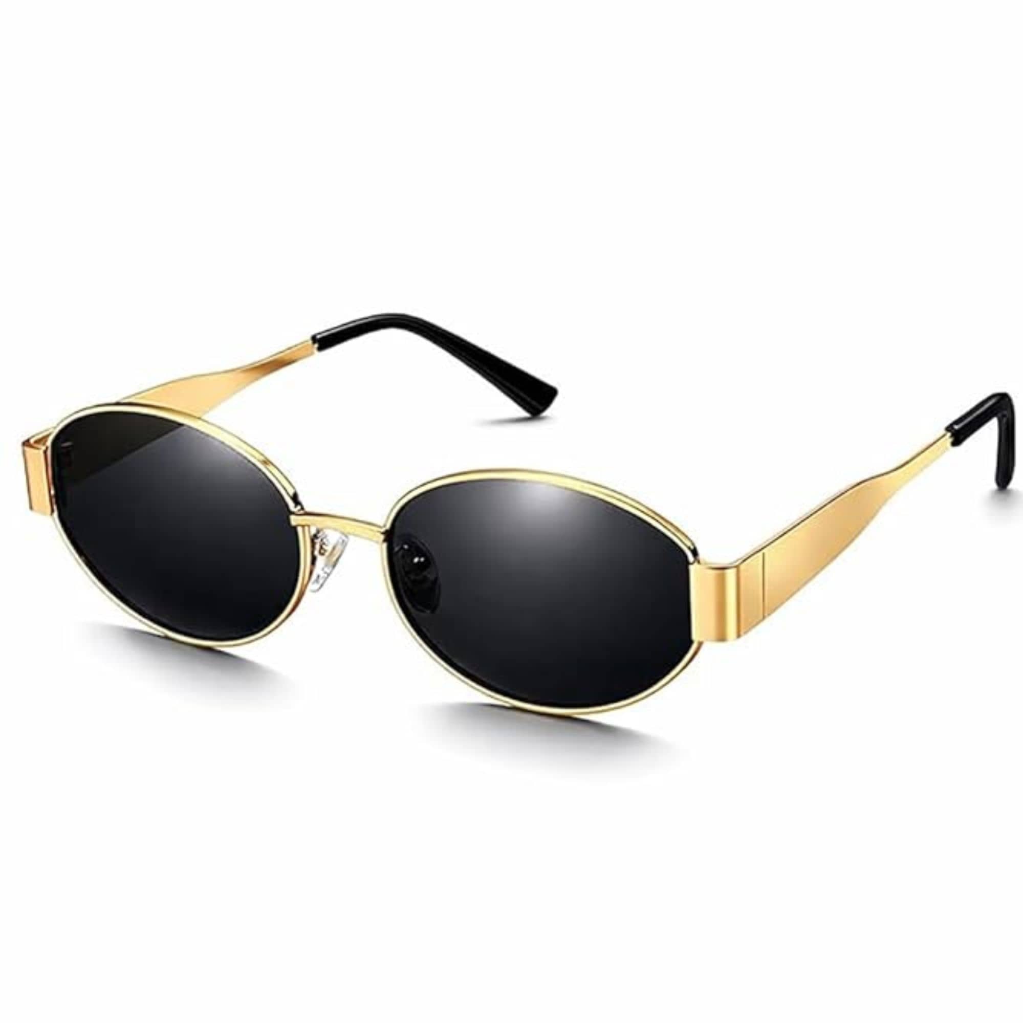BANDSMITH Gold Oval Sunglasses ( Pack of 1 ) - Sunglasses | Buy online on ZillyBuy