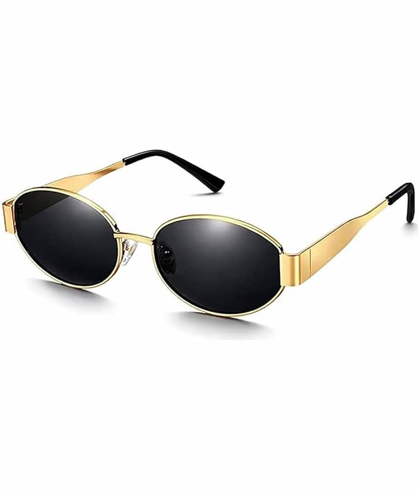 BANDSMITH Gold Oval Sunglasses ( Pack of 1 ) - Sunglasses | Buy online on ZillyBuy