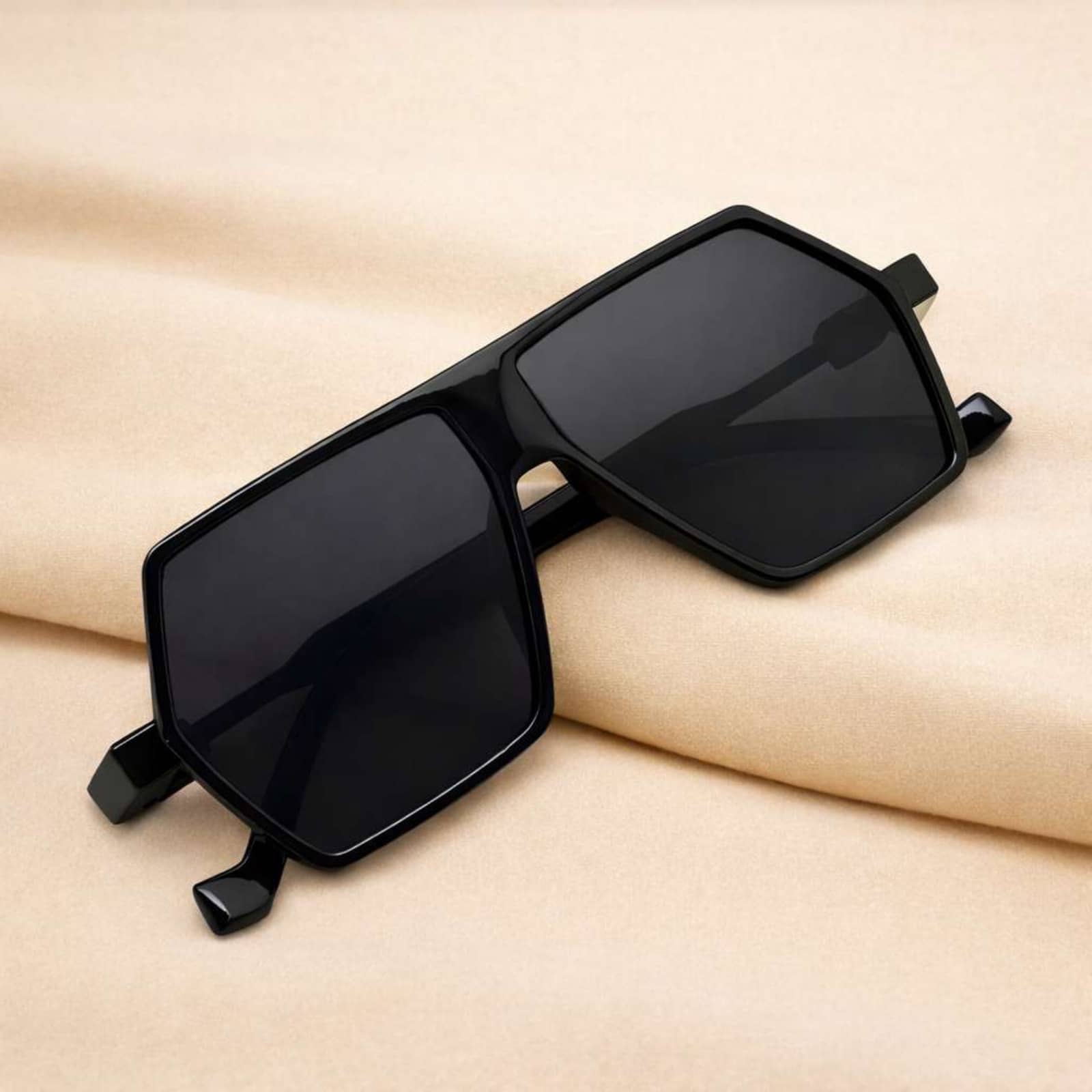 Elligator Black Square Sunglasses ( Pack of 1 ) - Sunglasses | Buy online on ZillyBuy