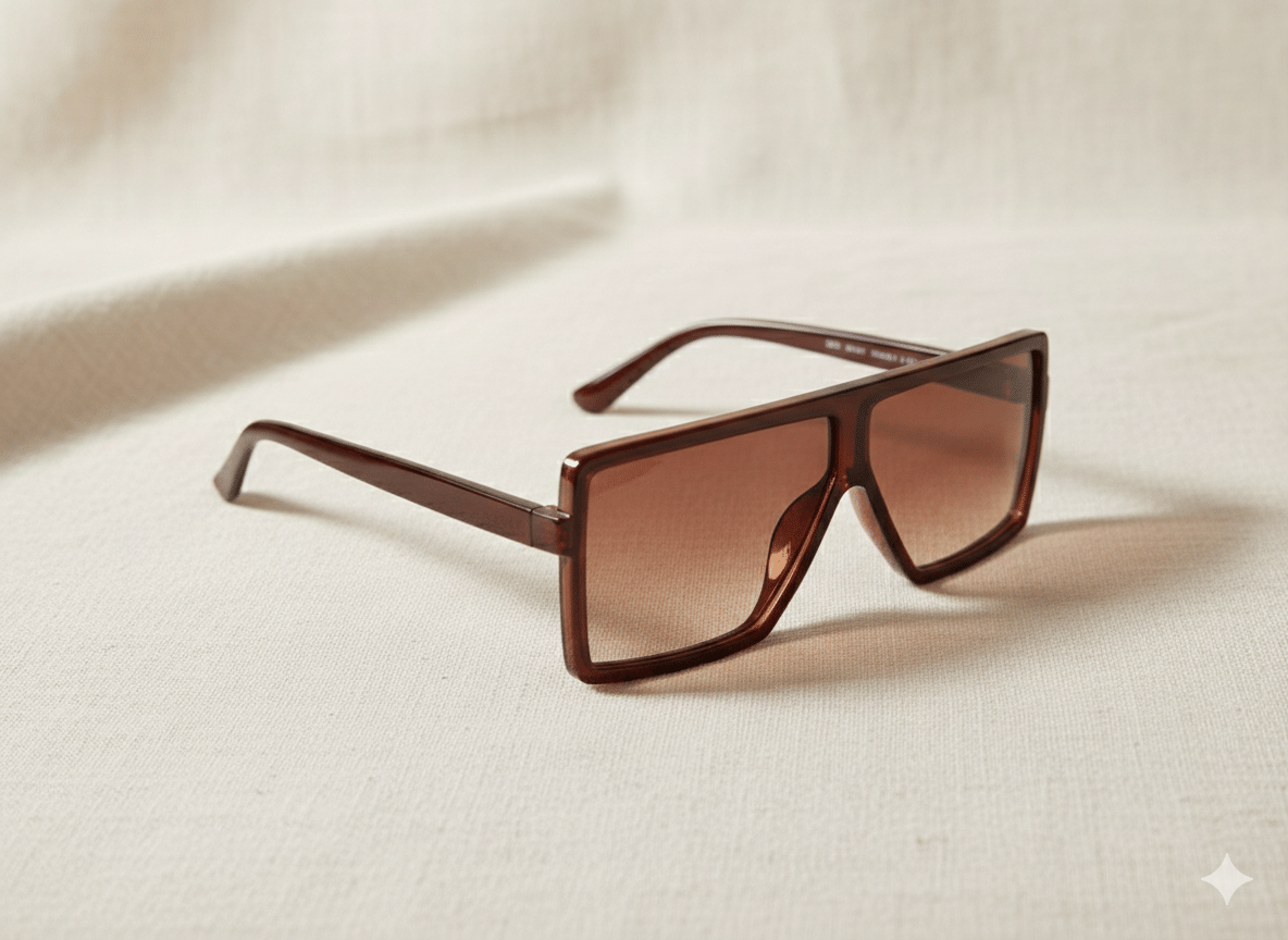 Elligator Brown Square Sunglasses ( Pack of 1 ) - Sunglasses | Buy online on ZillyBuy