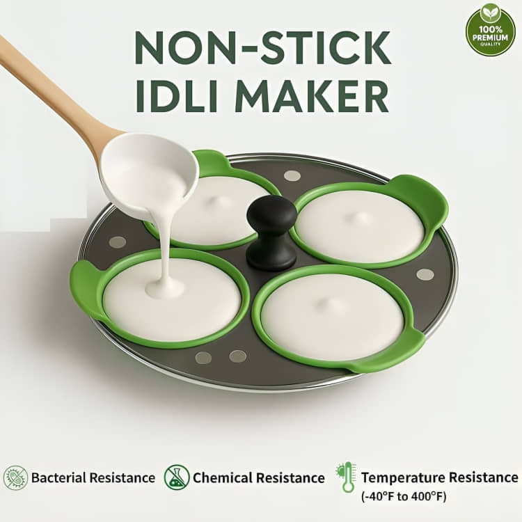 purple dust Idli Mould Non Stick Silicon Idli Mould - Cookware | Buy online on ZillyBuy