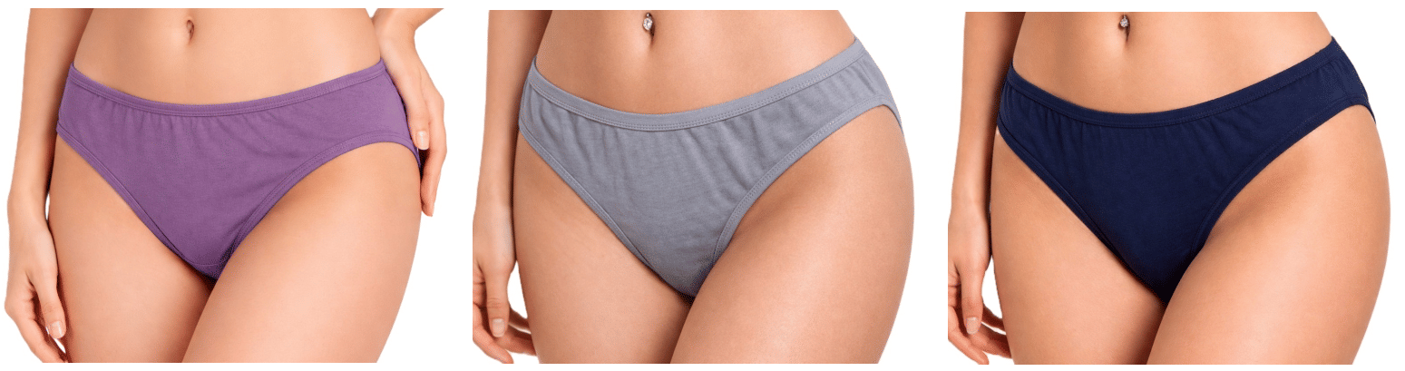 REONY Pack of 3 Cotton Blend Hipster For Women ( Multicolor )