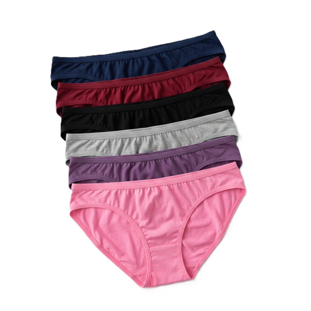 REONY Pack of 6 Cotton Blend Hipster For Women ( Multi Color )