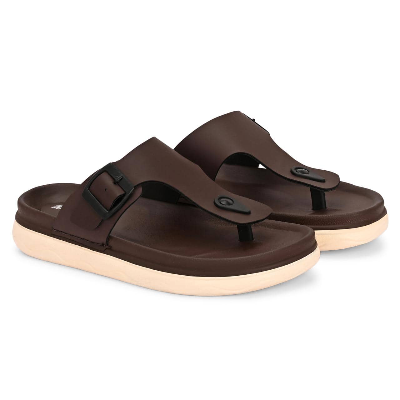 HATTOUN Brown Men's Daily Slipper