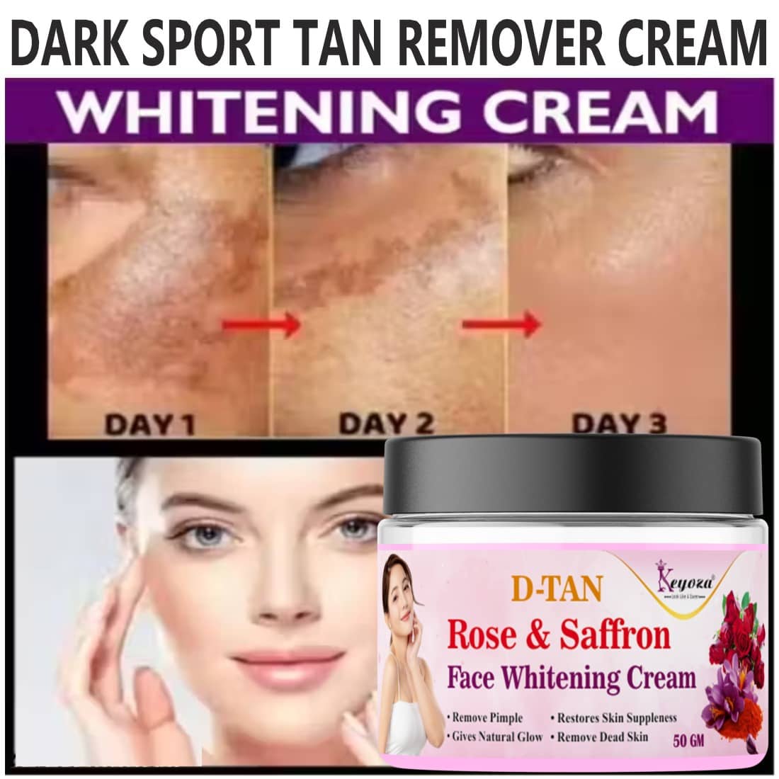 Keyoza Moisturizer All Skin Type Saffron ( 50 gm )