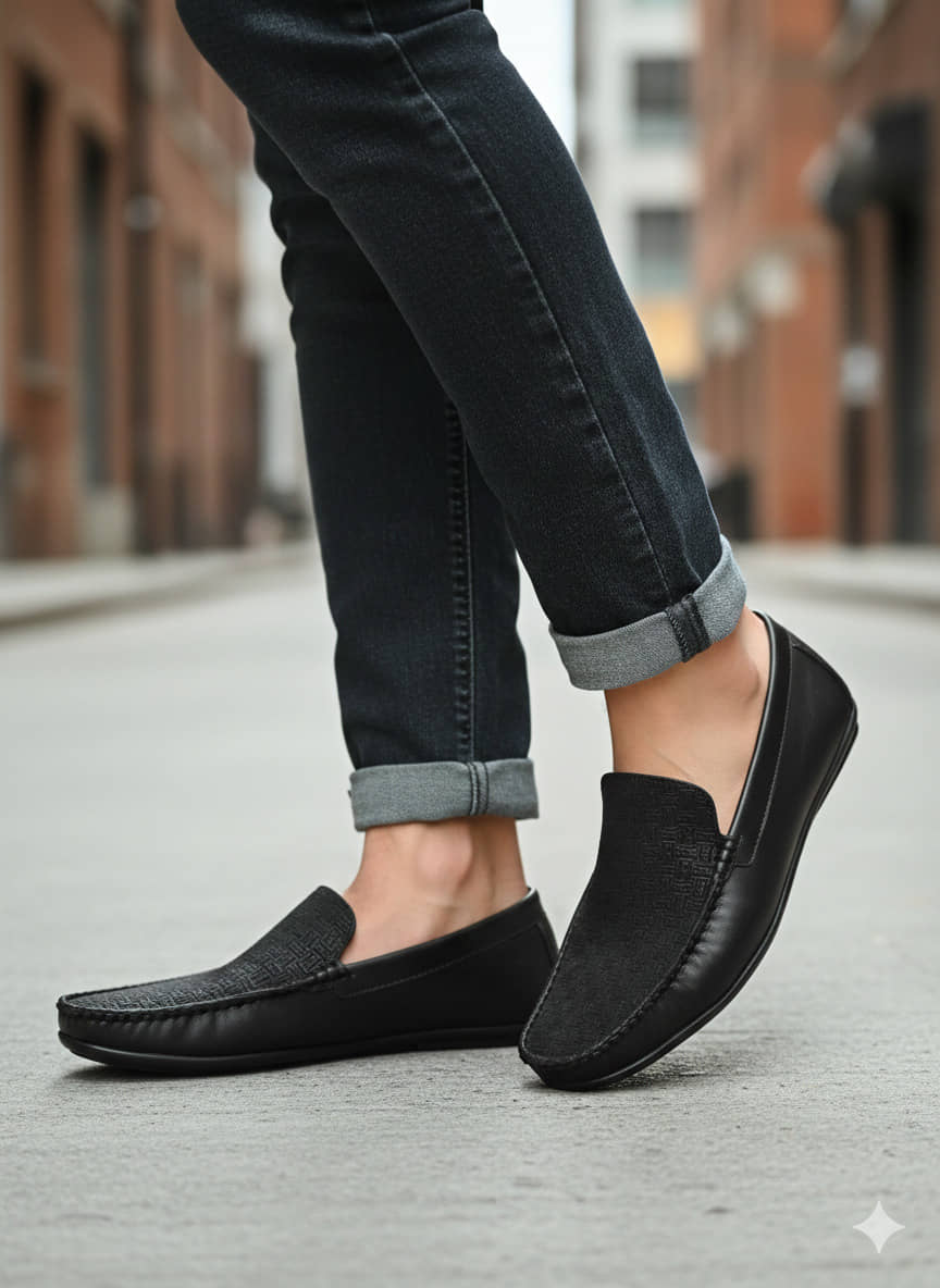 Sir Corbett Black Men's Slip on Shoes - Formal Shoes | Buy online on ZillyBuy