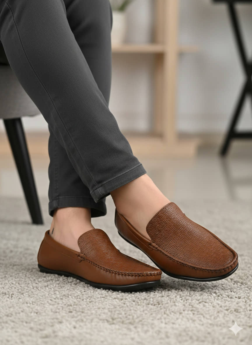 Sir Corbett Tan Men's Slip on Shoes - Formal Shoes | Buy online on ZillyBuy