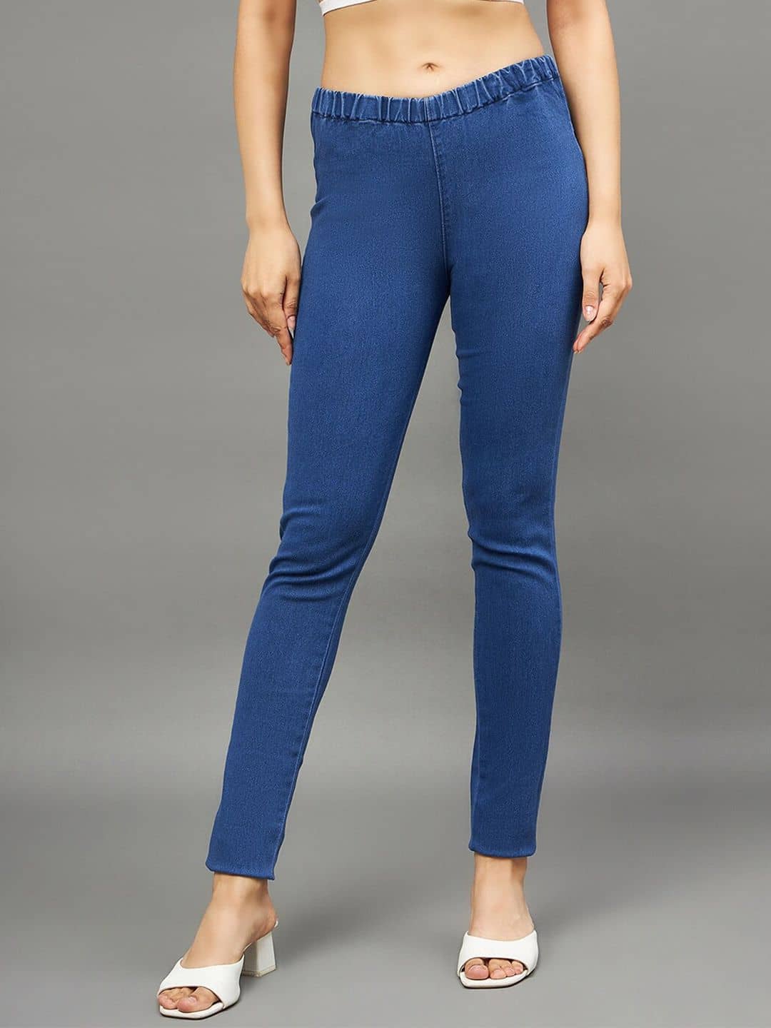 EVYAVAN ENTERPRISE Women Denim Regular Fit Jegging ( Blue )
