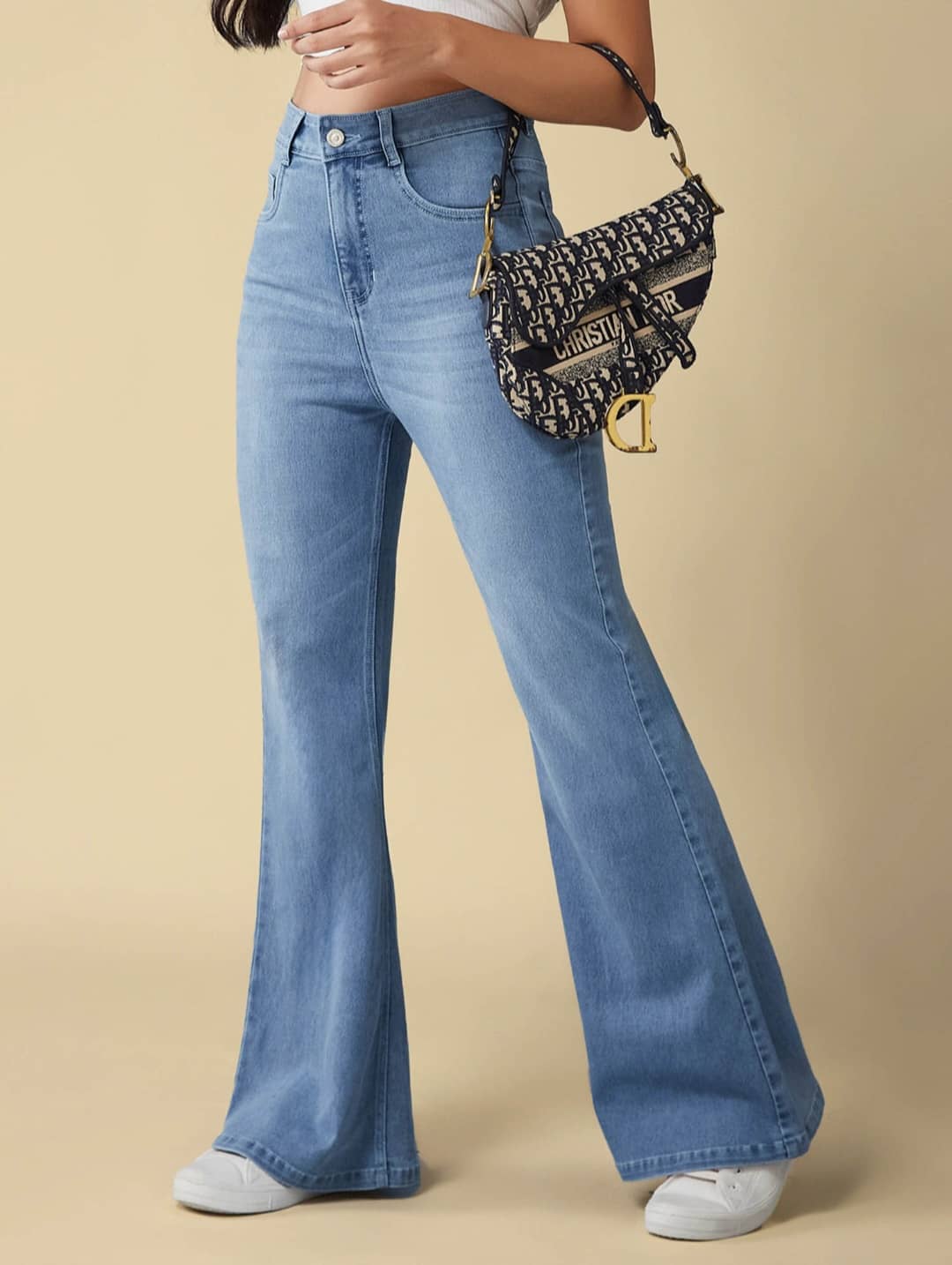 Gazal Fashions Women's Bootcut Mid-Rise Jeans ( Ice Blue ) - Jeans | Buy online on ZillyBuy