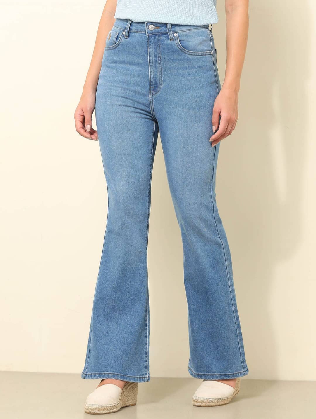 Gazal Fashions Women's Bootcut Mid-Rise Jeans ( Ice Blue ) - Jeans | Buy online on ZillyBuy