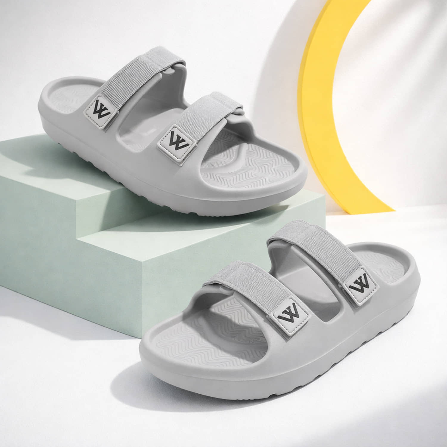 hotstyle Grey Men's Fur Slipper