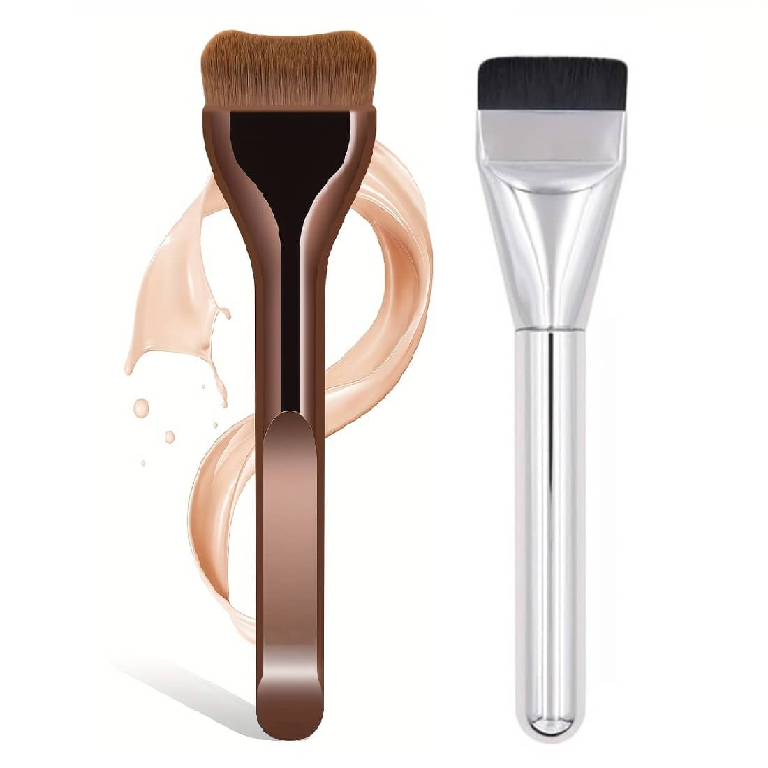 Facejewel Foundation Brush,Concealer Brush 2 Pcs 100 g