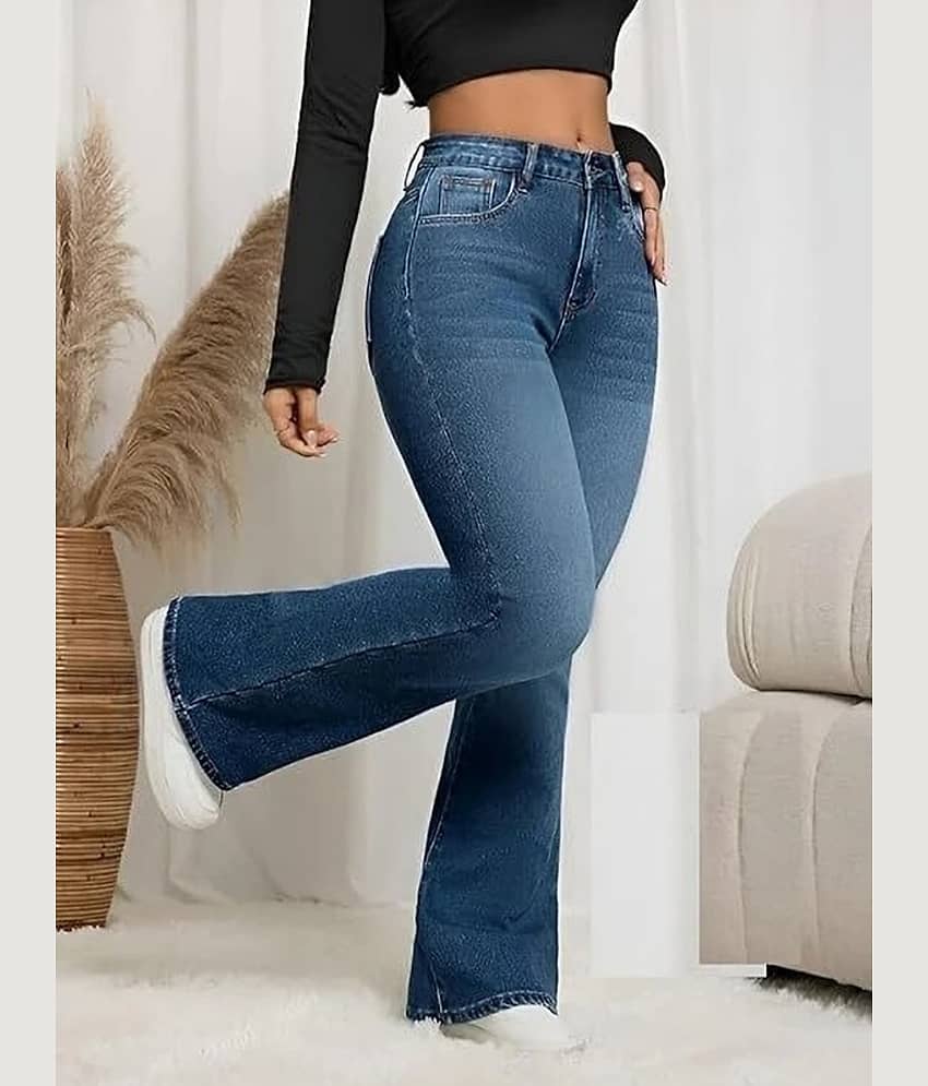 Gazal Fashions Women's Bootcut Mid-Rise Jeans ( Blue ) - Jeans | Buy online on ZillyBuy