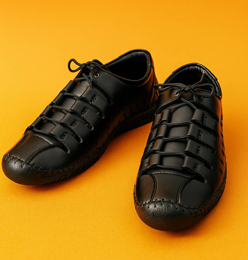 Runrave - Black Men's Sandals