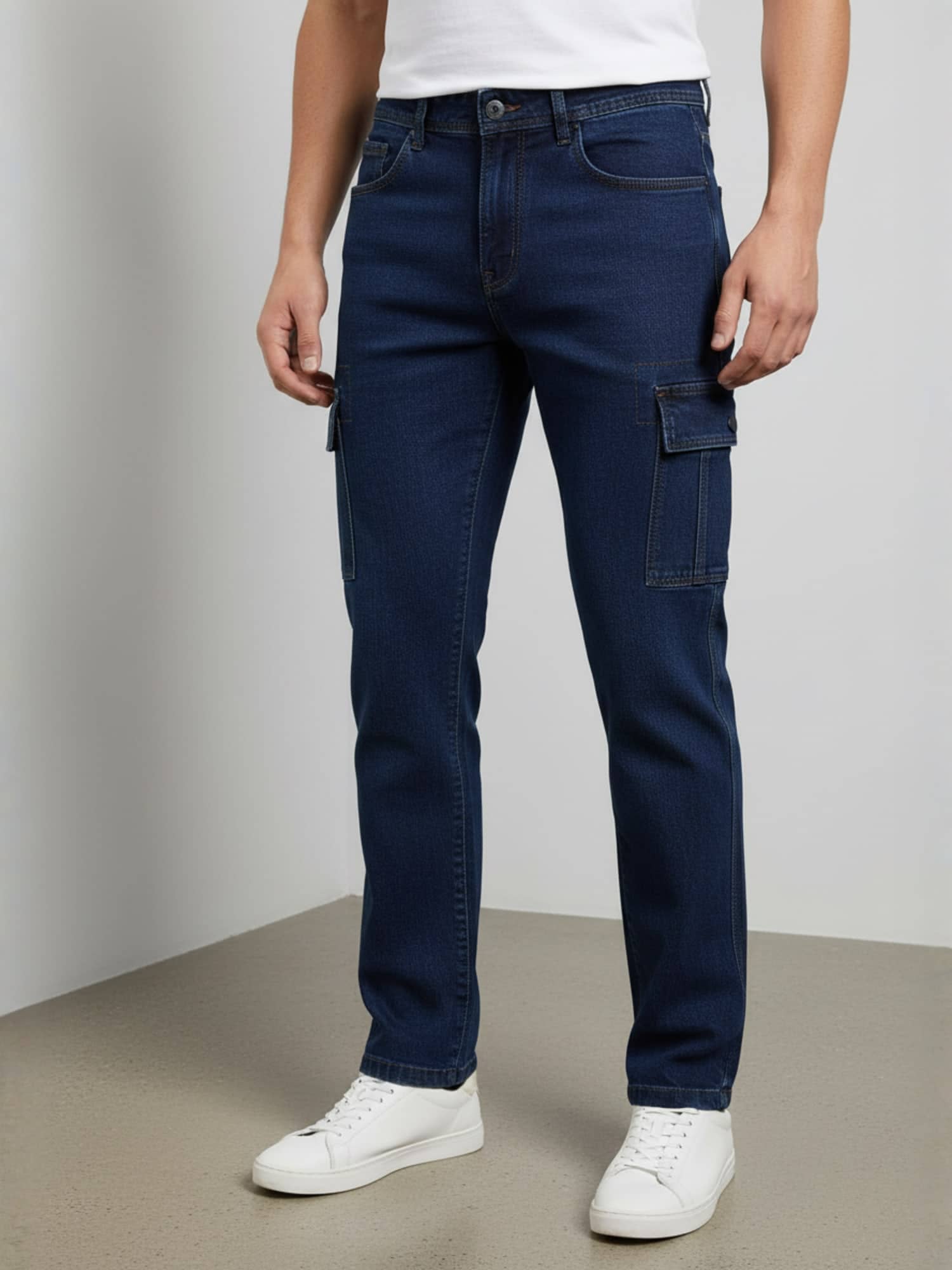 plounge Clean Look Men's Jeans - Blue ( Pack of 1 ) - Jeans | Buy online on ZillyBuy