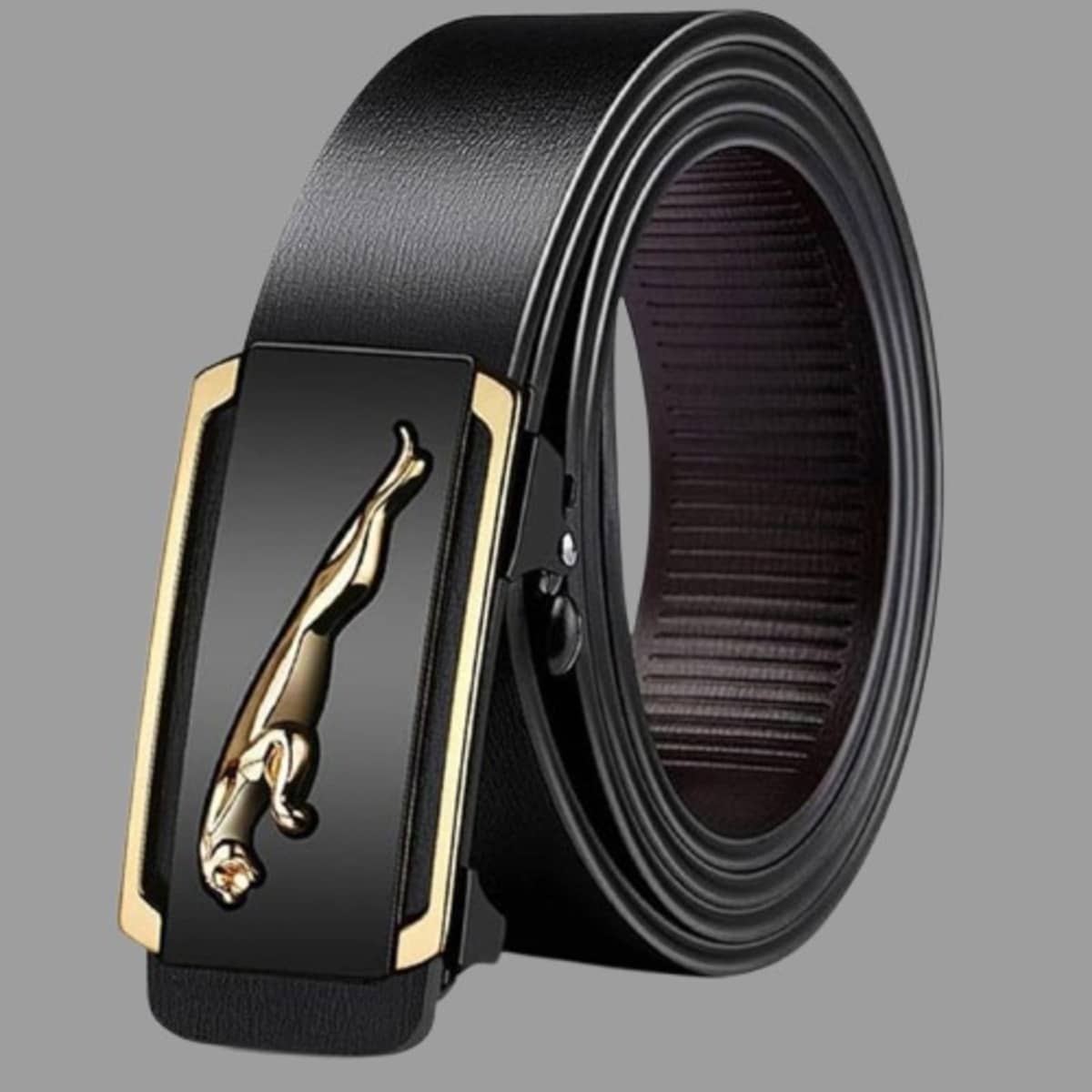 BAYEMA - Black Faux Leather Men's Formal Belt ( Pack of 1 )