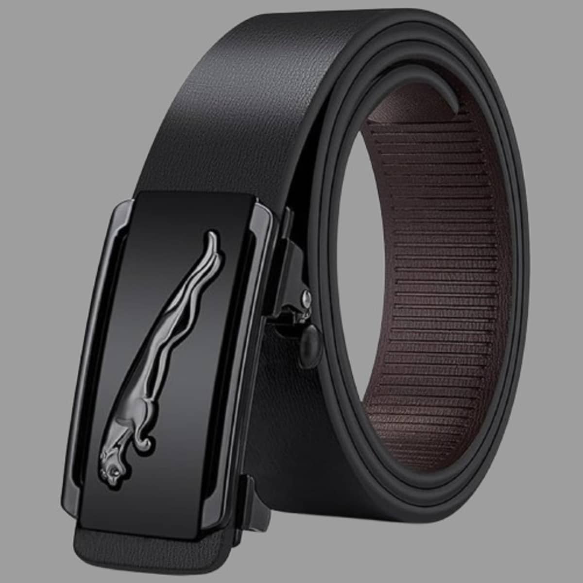 BAYEMA - Black Faux Leather Men's Formal Belt ( Pack of 1 )