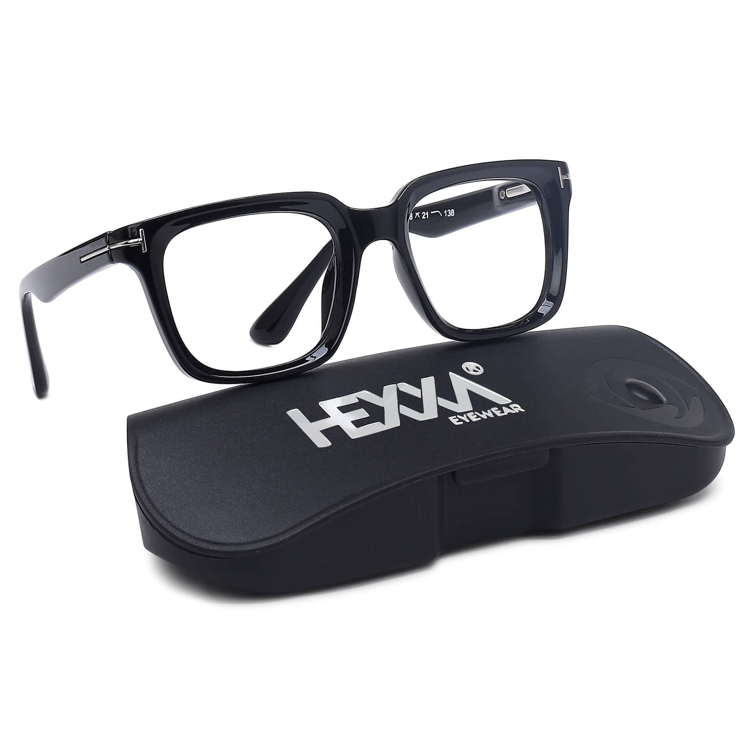Hexxa Light Grey Square Eyeglass Frame ( Pack of 1 )