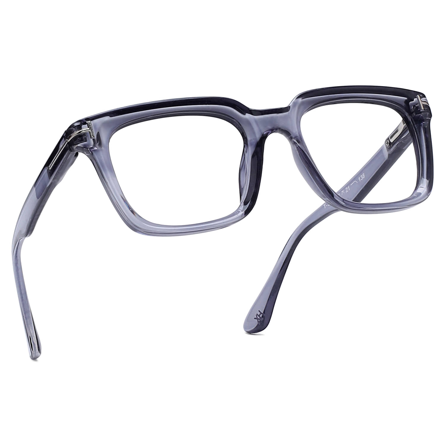 Hexxa Light Grey Square Eyeglass Frame ( Pack of 1 )